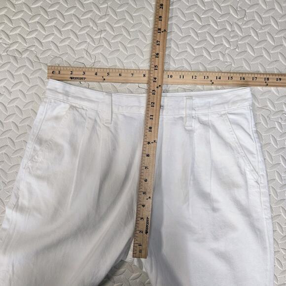 Madewell Jeans Womens 30 NEW Baggy Straight White High Rise Wide Leg Pleated - Picture 8 of 11